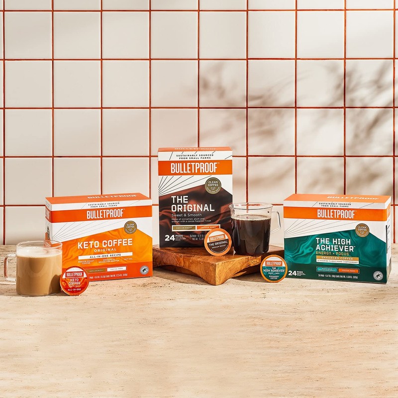 Bulletproof The High Achiever Pods, 24 count, Medium-Dark Roast Enhanced