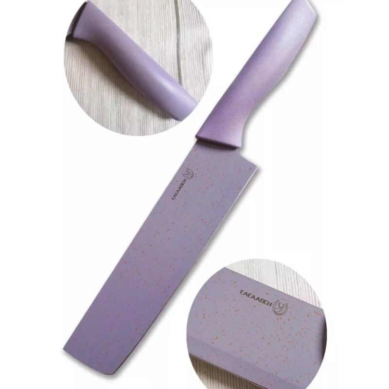 CL Juego Set De Cuchillos Calidad Profesional 6pz Color Pastel