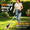 Cordless Weed Wacker Battery Powered Weed Eater with 2 Battery