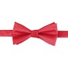DQT Plain Solid Check Men's Formal Wedding Self Tie Bow