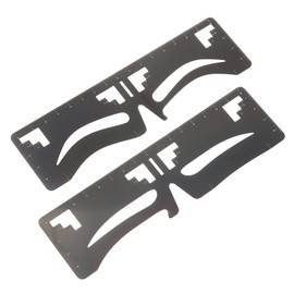 Healeved 2pcs Eyebrow Ruler Brow Makeup Supplies Eyebrow Template Brow Guide Ruler Eyebrow Shaping Stencil Eyebrow Guide Template Eyebrow Shaping Template Brow Guide Stencil Brow Stencil