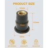 RAMGLYO M5 Motorcycle Windshield Nut 10x Black Rubber Shaft Nut