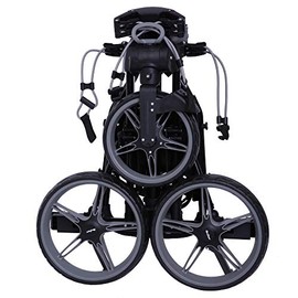 MacGregor Golf Flat Fold 3 Wheel Golf Cart - Folds Completely Flat Black/Grey