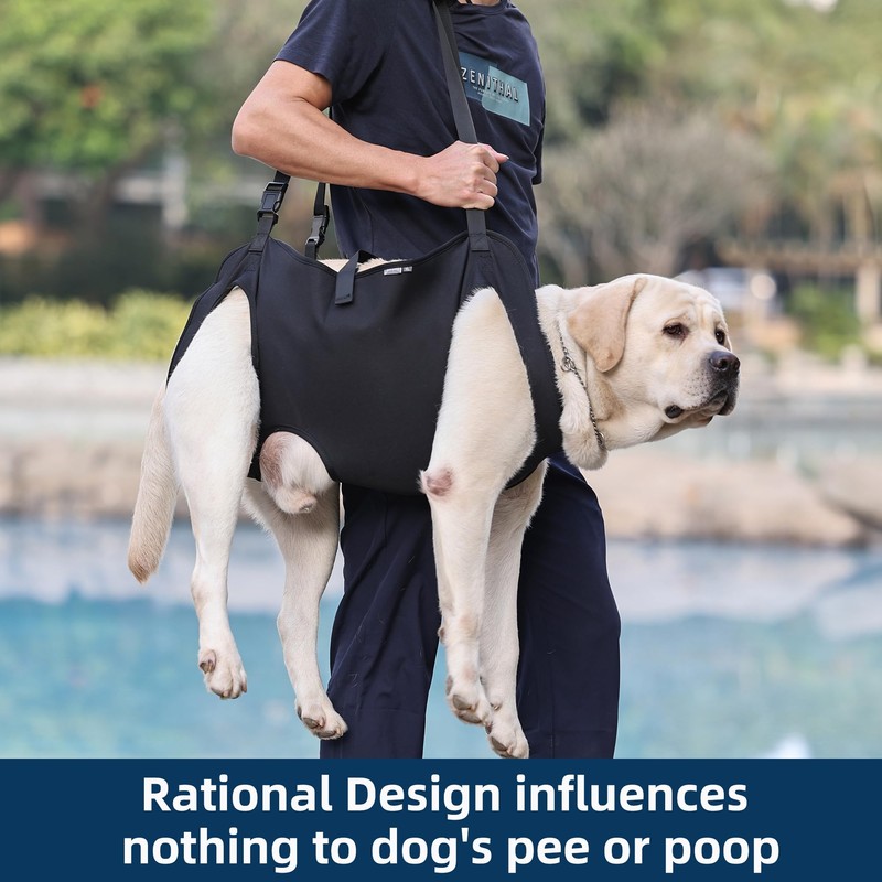 Dog Lift Harness,Full Body Dog Sling Carrier with Handle,Total Body Support