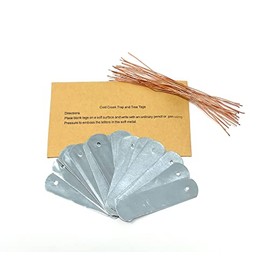 25 Cold Creek Trap Tags Zinc Plant Labels Garden Markers Writeable Embossable Metal