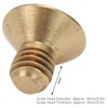 50Pcs Flat Hex Socket Screw M3 Pure Copper Countersunk Head
