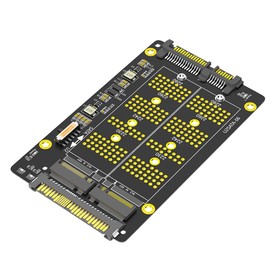 New Version 2 in 1 Combo M.2(NGFF) NVME PCI-E SSD to U.2 SFF-8639 ＆M.2(NGFF) SATA SSD to SATA Adapter