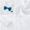 SALNIER Toddler Dress Suit Baby Boys Clothes Sets Bowtie Shirts