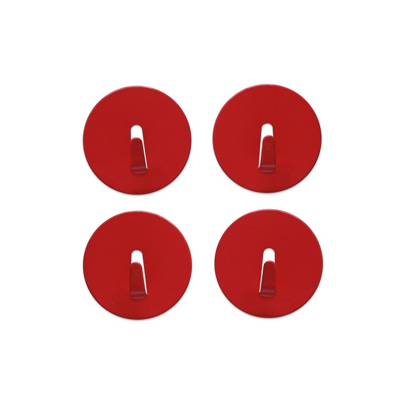 Three by Three Spot On! Mini Magnet Hook, Red