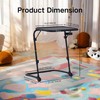 Homy Casa Folding Activity Table, Z Shaped Adjustable Height and