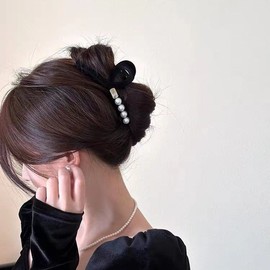 Retro Korean Frosted Hairpin for Updos and Half-Up Styles - Large Automatic Pin for Women Free Size/K11-331 Dark Brown 20ea