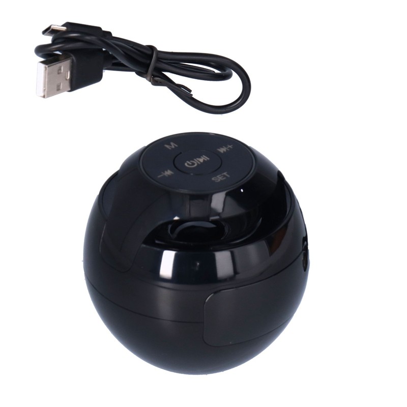 Multifunctional Bluetooth 5.0 Alarm Clock Speaker Rechargeable Ball Shape Portable