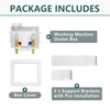 Washing Machine (Laundry) Outlet Box, Center Drain/Side Drain, Niikappu 1/2