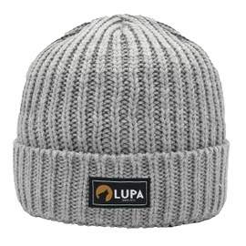 LUPA Unisex Extreme Cold Fleece-Band Beanie - Winter Hats for Men - Women Beanies for Winter - Fleece-Lined Hat (Grey)