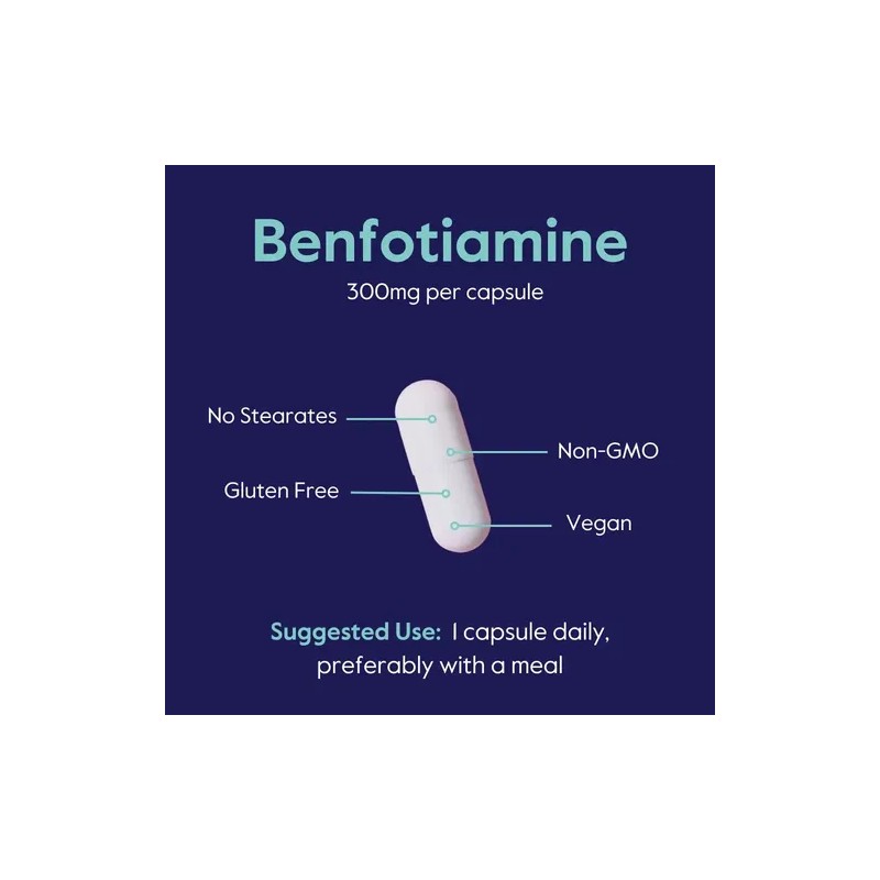 Bestvite Benfotiamina 300mg 60 Cápsulas Veganas Na