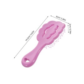 Baluue Detangling Hair Brush for Boy Girl Cartoon Gentle Scalp Massager for Curly and Thick Hair Painless Mini Comb for Dry and Wet Use for School and Travel Purple
