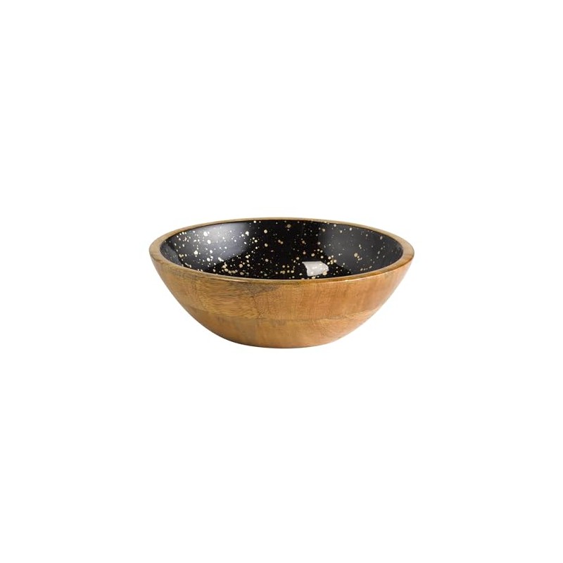APS 1053 Mango Wood Bowl with Epoxy Resin Coating Inside,
