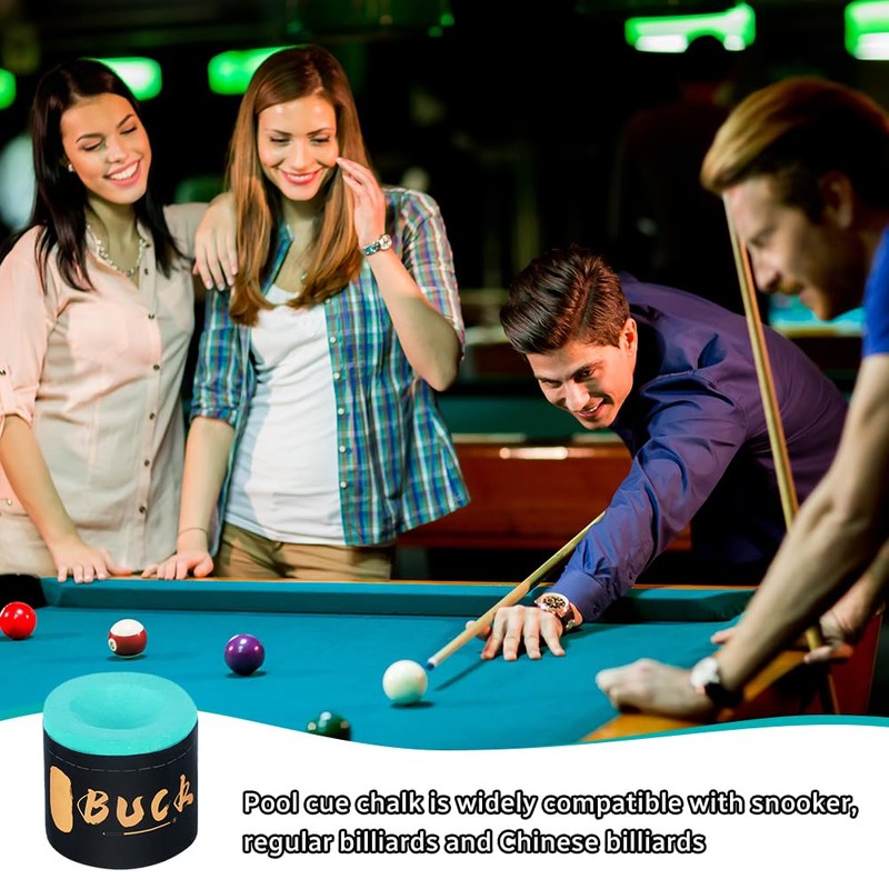 flintronic Billiard Chalk, 6 Pieces Snooker Chalk, Pool Cue Cube,