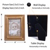 SIKOO 2.5x3.5 Vintage picture frames Small Picture Frame Wallet Size