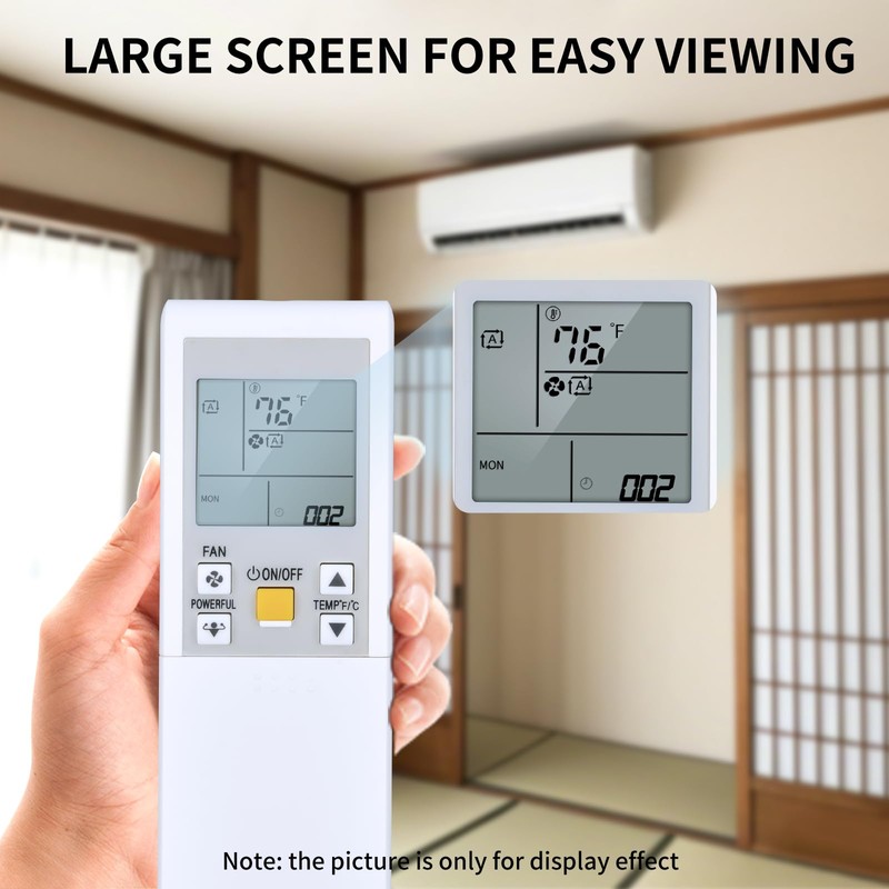Replacement for DAIKIN AC Air Conditioner Remote Control, Compatible with