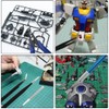 WMYCONGCONG Plastic Model Tools, 10-piece Set, Introductory Tool Set, For
