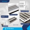 [10 x 4 Duct Hole] Vent Cover. Aluminum Exterior Return