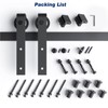 EaseLife 9 FT Sliding Barn Door Hardware Track Kit,Basic J