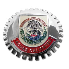 Aguas CALIENTES Mexico Grill Badge Emblem for Trucks and Cars
