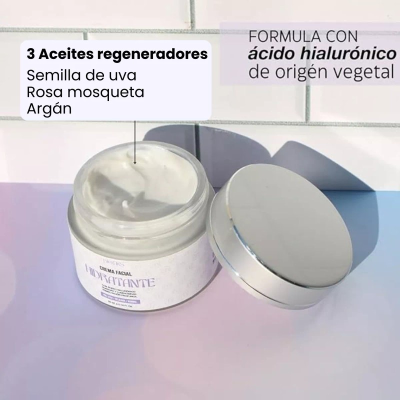 Biotiks Crema Facial Hidratante Con Ácido Hialurónico Antiarrugas