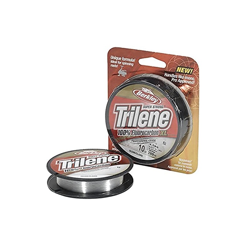 Berkley Trilene 100% Fluorocarbon XL Angelschnur, 8lb | 3.6kg| 100m