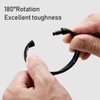 Qulable Shower Curtain Rings-12 Pack- Plastic Shower Curtain Hooks O-Shaped