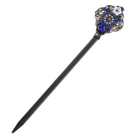 Ipetboom Retro Hairpin for Women Vintage Hair Fork Exquisite Hair Stick Wooden Hairpin for Lady