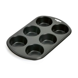 Original Kaiser Inspiration Muffinform klein für 6 Muffins, Muffin Backblech 29 x 18 cm, antihaftbeschichtet, Standardgröße, Cupcake Formen, Muffinblech, Schwarz