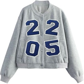 SOYCEV 4PCS Iron on Number Patches 2025 Blue Chenille Numbers Patches 2025 Number Patches Letterman Jacket Patches for Clothing