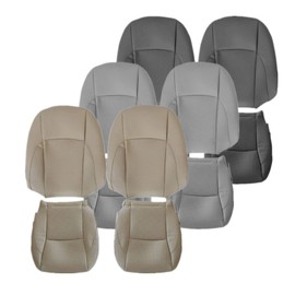 Priprilod Microfiber Leather Perforated Driver and Passenger Side Bottom and Top Lean Back Replacement Seat Cover Compatible with Lexus ES350 2007 2008 2009 2010 2011 2012