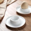Weenwill Egg Cups,6 Pcs Egg Cup Holders White Plastic Egg
