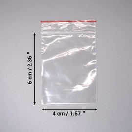 All Sizes All Quantities Resealable Zip Bags (100, 4 x 6 cm)