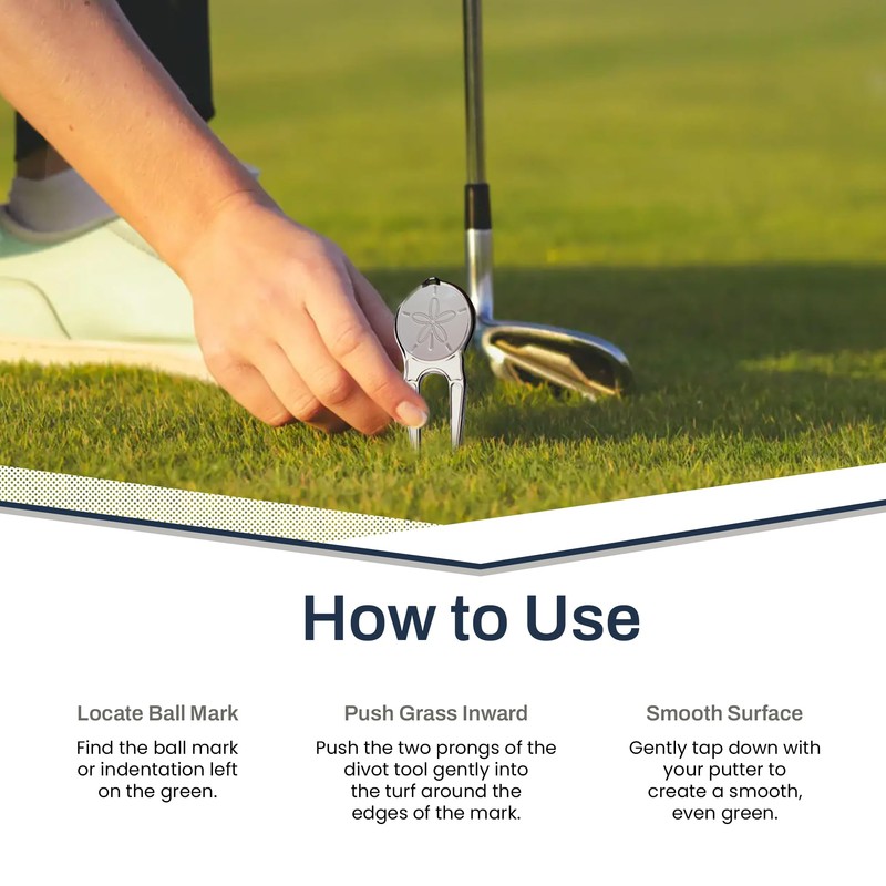 FunMarkers Sand Dollar Golf Ball Marker - Novelty Ball Marker