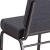 Flash Furniture HERCULES Series 21''W Church Chair in Dark Gray