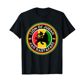 Rastafarian Lion of Judah Rastafari Reggae T-Shirt