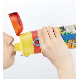 Skater SDC4-A Children's Stainless Steel Water Bottle, Direct Drinking, 16.5 fl oz (470 ml), Tomica 24, Kid-friendly Lightweight Type, Cold Insulated, Boy's Water Bottle, Sports Bottle, Cool, For Kids