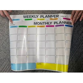 Magnetic Dry Erase Calendar Whiteboard Set 3 Pack