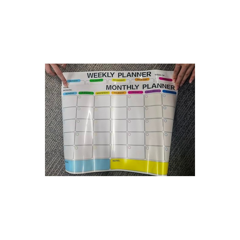 Magnetic Dry Erase Calendar Whiteboard Set 3 Pack