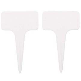 100pcs Plant Labels Thick 4inch T-Shape Plant Markers,White