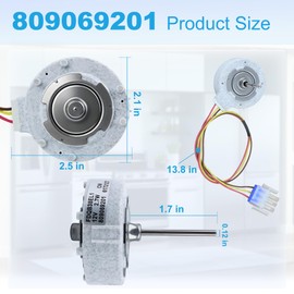 809069206 809069201 Refrigerator Evaporator Fan Motor Fit for Frigi daire, Ken More, ele ctrolux Refrigerator, Replaces 4456990, AP6041795, AP7014188, PS11775846, PS16544514, EAP11775846