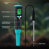 Digital Soil Meter with Corde Sensor, 2-in-1 Soil EC &