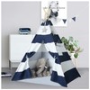 Ukadou Kids Teepee Tent for Boys Navy White Stripe Teepee