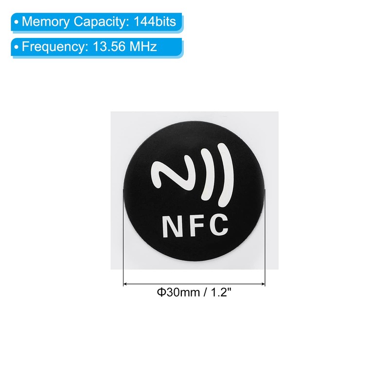 PATIKIL 5pcs NFC Sticker NFC213 Tag Sticker 144 Byte Memory