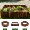 Wood Garden Edging 6 Pack 5.9" H × 47" L