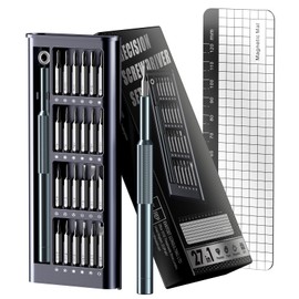 NSZETZ 27-in-1 Precision Screwdriver Set, Professional Mini Repair Tool Kit with Magnetic Drivers for Macbook, Laptop, Phone, Watch, Glasses, Ring Doorbell, Electronics, Small Gadget Gift for Men